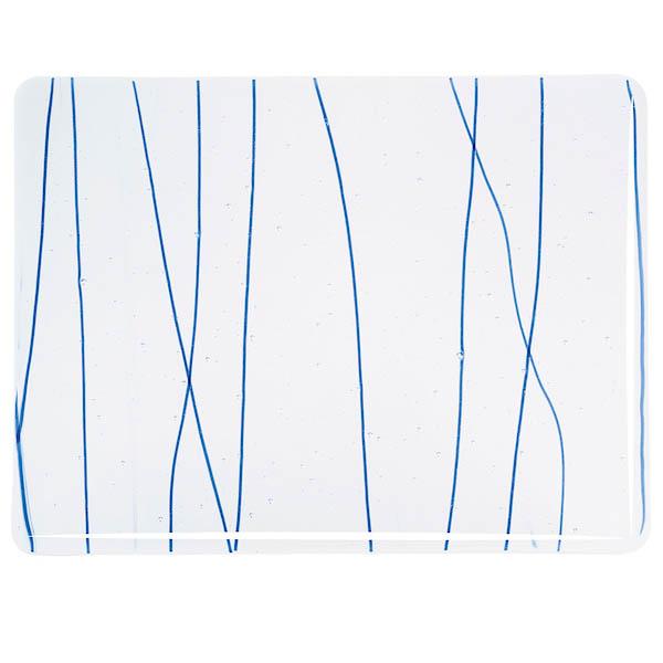 4151-30 Clear, Blue stringers      1/2pl